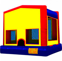 15'x15' bounce house with basketball hoop inside