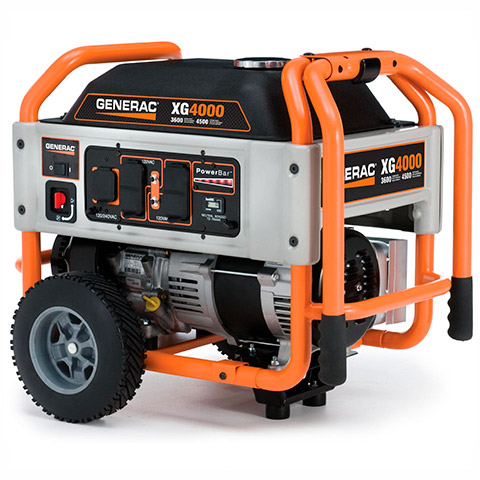 Generator includes gas